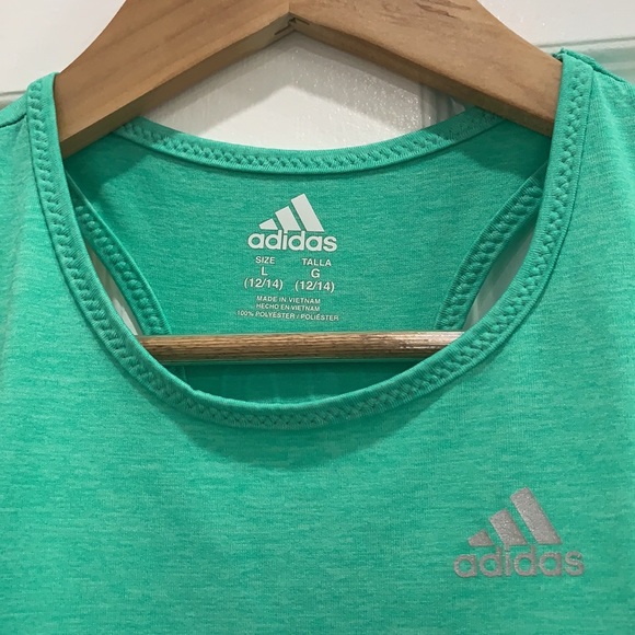GIRLS: Adidas Racerback Tank Size L (12/14) - Picture 4 of 6